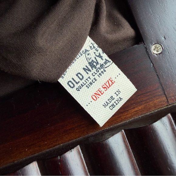 Old Navy Vintage Brown Clutch with Wooden Accents - Picture 5 of 5